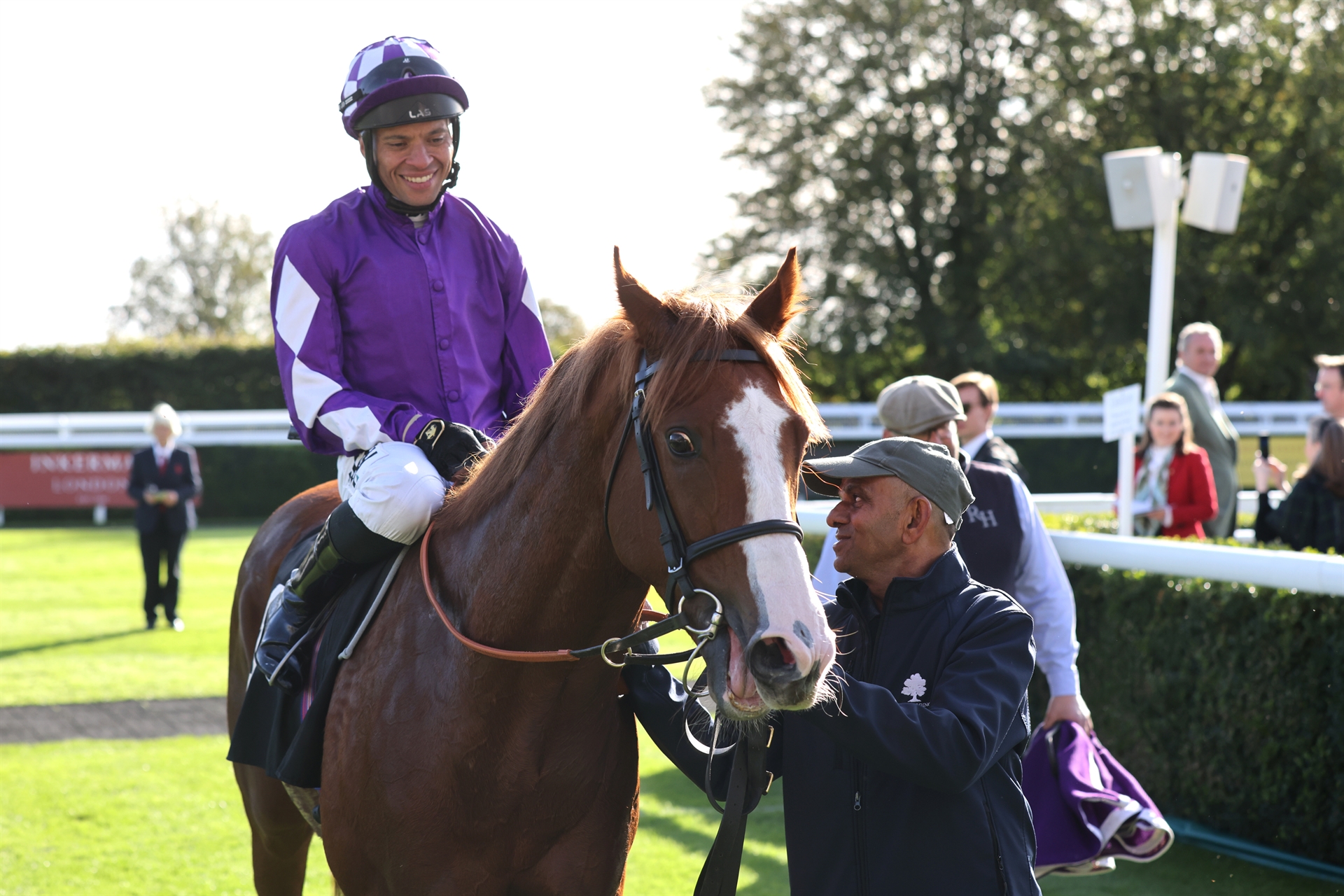 Gisburn is back with a bang as he flies home after 151 days off the track to land a brilliant win at Goodwood